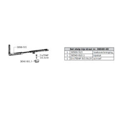 Sobinco 36040-40 | Juego para ventana oscilobatiente de dos hojas | Mando central - 3