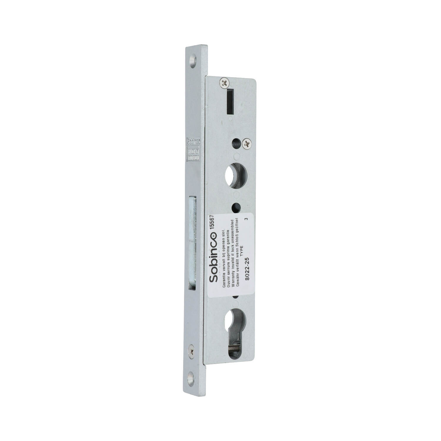 Sobinco 8022 | Cerradura para bombín sin resbalón | Solo cerrojo