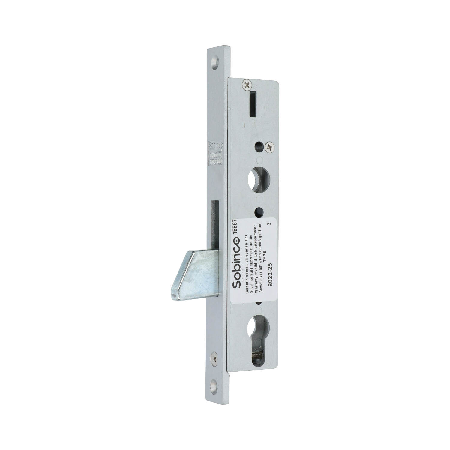 Sobinco 8022 | Cerradura para bombín sin resbalón | Solo cerrojo