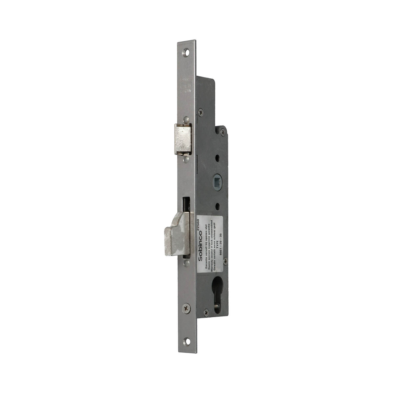 Sobinco 8601 | Cerradura de un punto | Frente plano inox
