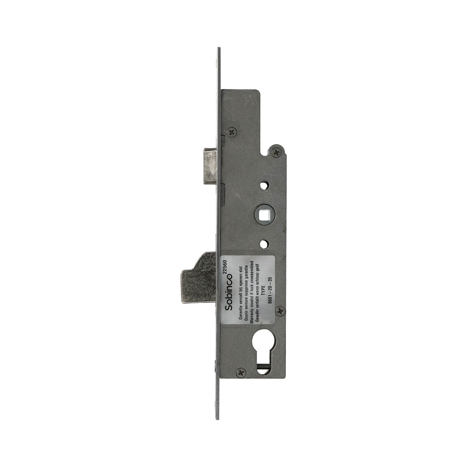 Sobinco 8601 | Cerradura de un punto | Frente plano inox