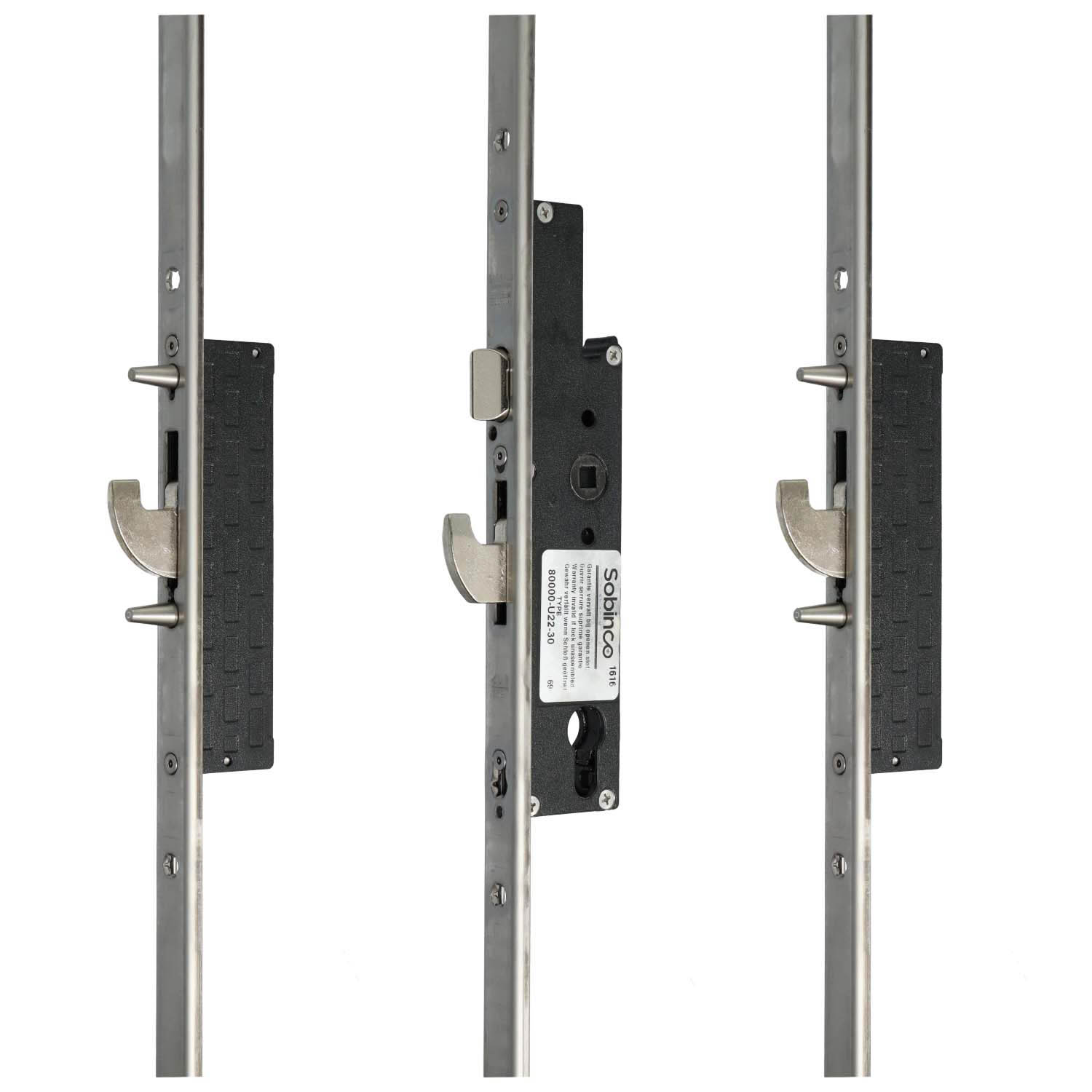 Sobinco Orca 80000 | Cerradura multipunto | Frente en U, bulón-gancho-bulón
