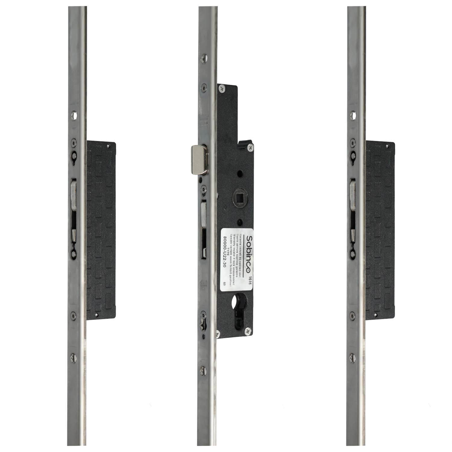 Sobinco Orca 80000 | Cerradura multipunto | Frente en U, bulón-gancho-bulón