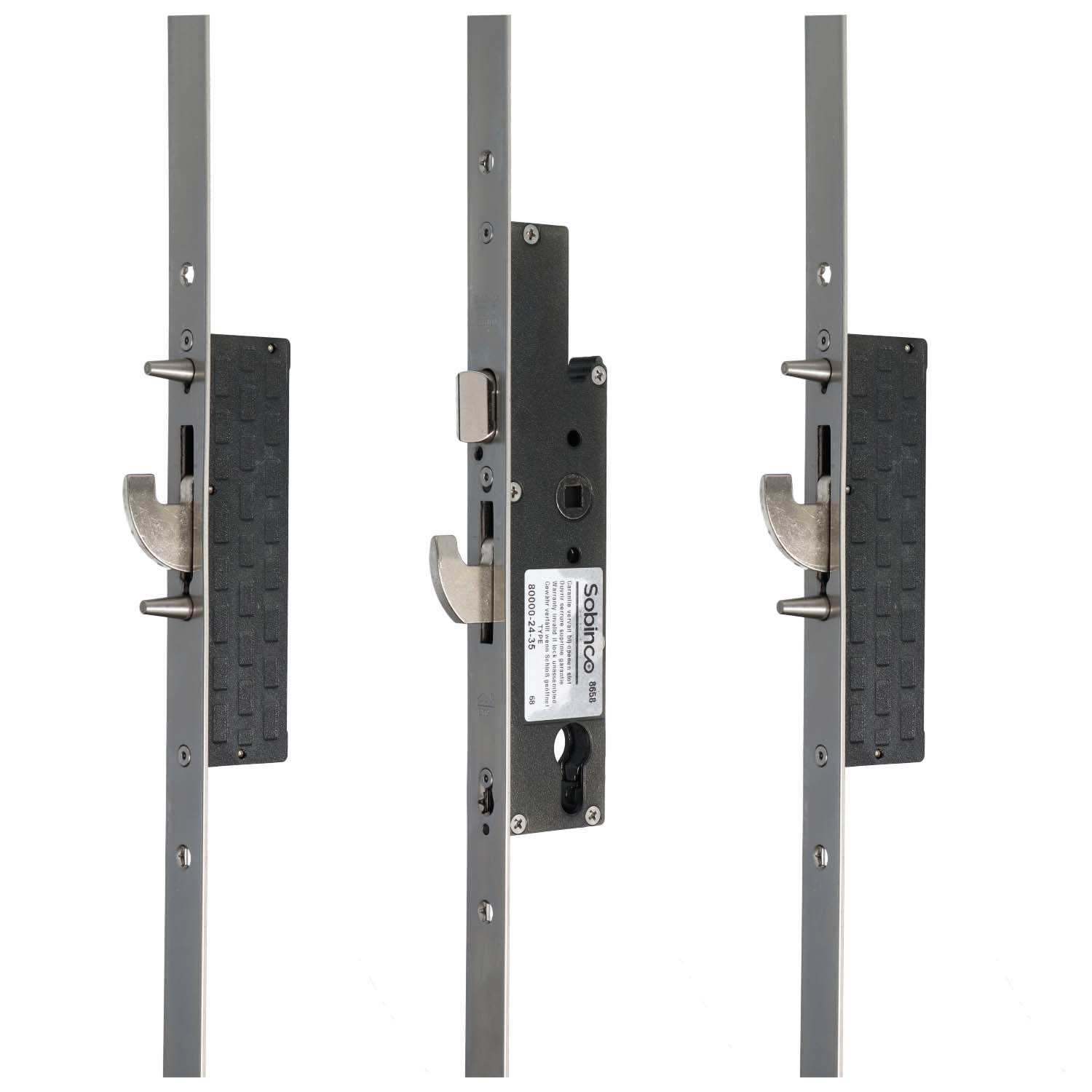 Sobinco Orca 80000 | Cerradura multipunto | Frente plano, bulón-gancho-bulón