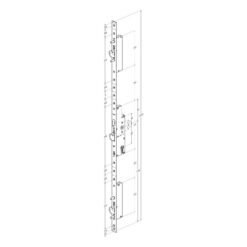 Sobinco Orca 80000 | Cerradura multipunto | Frente plano, bulón-gancho-bulón