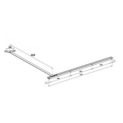 Sobinco 681-420 | Limitador de apertura | Freno regulable integrado - 3