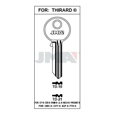 Llave en bruto JMA TD-21 – vista agrupada