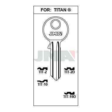 Llave en bruto JMA TIT-2D – vista agrupada