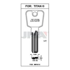 Llave en bruto JMA TIT-6 – vista agrupada