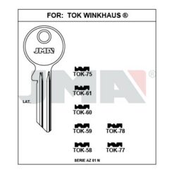 Llave en bruto JMA TOK-59 – vista agrupada