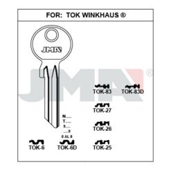 Llave en bruto JMA TOK-83D – vista agrupada