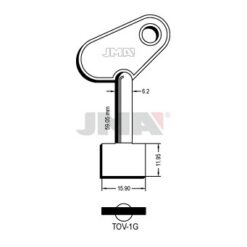 Llave en bruto JMA TOV-1G
