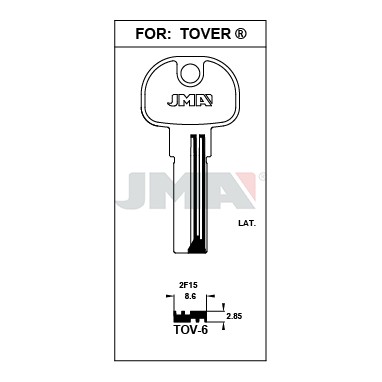 Llave en bruto JMA TOV-6 – vista agrupada