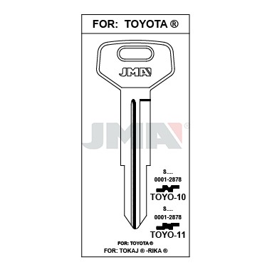 Llave en bruto JMA TOYO-10 – vista agrupada
