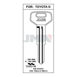 Llave en bruto JMA TOYO-16 – vista agrupada