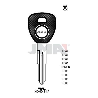 Llave en bruto JMA TP00HOND-21.P