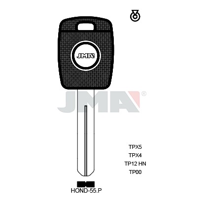 Llave en bruto JMA TP00HOND-55.P