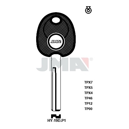 Llave en bruto JMA TP00HY-19D.P1