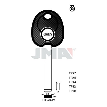 Llave en bruto JMA TP00HY-20.P1