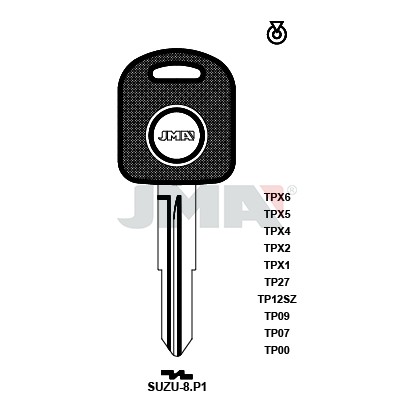 Llave en bruto JMA TP00SUZU-8.P1