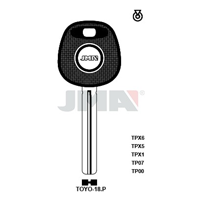 Llave en bruto JMA TP00TOYO-18.P