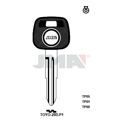 Llave en bruto JMA TP00TOYO-20D.P1