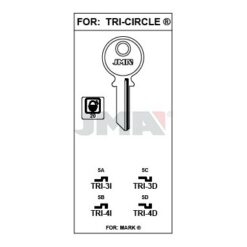 Llave en bruto JMA TRI-4I – vista agrupada