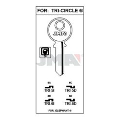 Llave en bruto JMA TRI-6I – vista agrupada