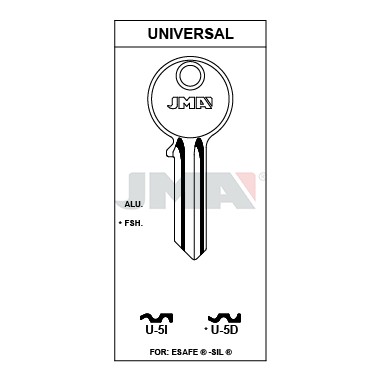 Llave en bruto JMA U-5I – vista agrupada