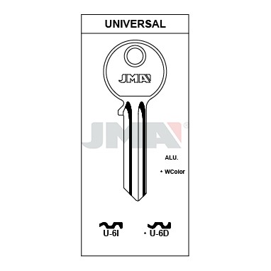 Llave en bruto JMA U-6I – vista agrupada