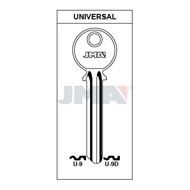 Llave en bruto JMA U-9D – vista agrupada