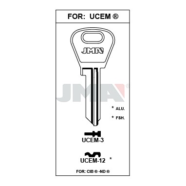 Llave en bruto JMA UCEM-12 – vista agrupada