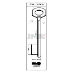 Llave en bruto JMA UCEM-3G – vista agrupada