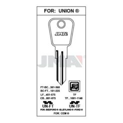 Llave en bruto JMA UN-TF – vista agrupada