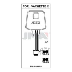 Llave en bruto JMA VA-26 – vista agrupada