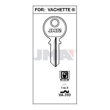 Llave en bruto JMA VA-31D – vista agrupada