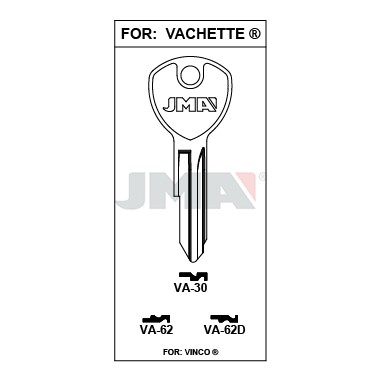 Llave en bruto JMA VA-62 – vista agrupada