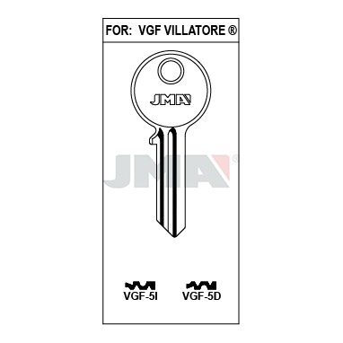 Llave en bruto JMA VGF-5I – vista agrupada