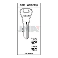 Llave en bruto JMA WEI-1 – vista agrupada