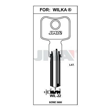 Llave en bruto JMA WIL-22 – vista agrupada