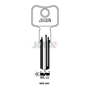 Llave en bruto JMA WIL-22