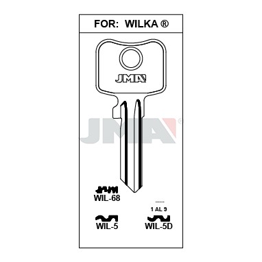 Llave en bruto JMA WIL-5D – vista agrupada