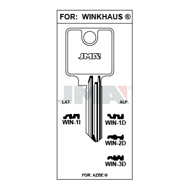 Llave en bruto JMA WIN-1D – vista agrupada