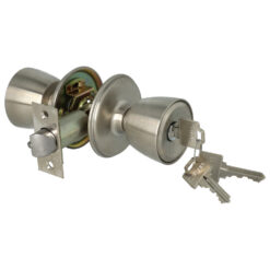 Cerradura de botón Weiser A530 DLB | Llave + botón giratorio | 32D | Entrada 60 mm