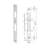 Wilka 9306 | Cerradero plano inox | F24