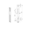 Wilka 9317 | Cerradero plano inox | F24