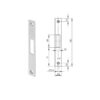 Wilka 9327 | Cerradero plano inox | F24