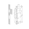 Wilka 9333 | Cerradero plano F24 | Acero inoxidable