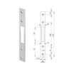 Wilka 9513 | Cerradero plano inox F24 | Para resbalón
