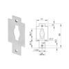 Wilka 9599 | Cerradero plano inox | Para rodillo F24